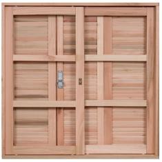 Janela com Caixilhos de Correr Pra Vidros Quadriculados e Veneziana de Abrir 3 Folhas