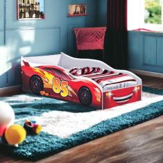 Cama Racer Vermelho Com Colchão Gabrielli