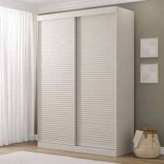 Guarda Roupas Samambaia 2 Portas Ripado Cabecasa Madeiramadeira Off White