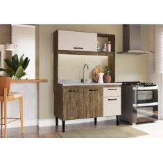 Cozinha Compacta 4 Portas 1 Gaveta 1 Nicho Katy Móveis - IRM