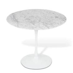 Mesa De Jantar Tulipa Saarinen Redonda 80 cm Mármore Carrara - Persona
