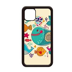 Capa Celebration Fish Colorful Ocean para iPhone 12 Pro Max para Apple Mini Mobile Case Shell