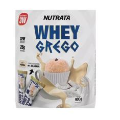 Whey Grego 3W - 900 G  Refil - Nutrata - Original