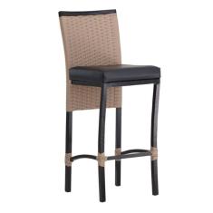 Banqueta Cannes Alumínio Corda Náutica Para Edícula, Balcão, Mesa de Jantar Trama