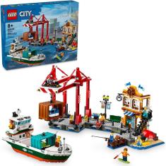 60422- LEGO® City - Porto à Beira-mar com Navio de Carga