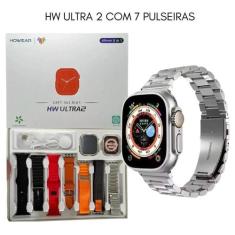 Relógio Smartwatch HW Ultra 2 Com Chat Gpt Acompanha 7 Pulseiras e Cas