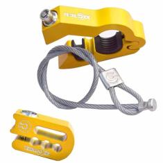 Kit Trava Disco Cadeado Manete Corrente Capacete Cabo - Tecklock, UNID