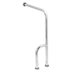 Barra De Apoio Para Sanitário Chão E Parede 70x50cm Direito - Metalcro