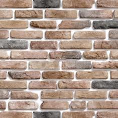 Papel De Parede Tijolos Pó De Micro Queimado Autocolante - LRP