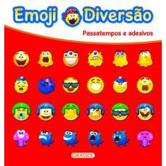 Livro - Emoji Diversão Vermelho - Passatempos e Adesivos