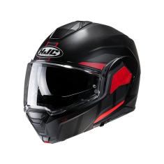Capacete Hjc I100 180 Beis Preto Cinza Escuro E Vermelho 58 [F016]
