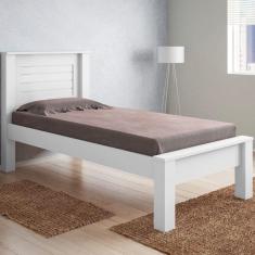 Cama Solteiro Roma Branco