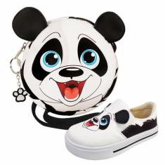 Kit Infantil Bolsa e Tênis Panda, Magicc Kids, 25