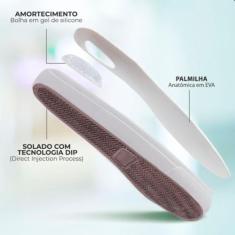 Tênis Iate Voe Um Clássico e Elegante Slip On + Palmilha Bolha Em Gel 