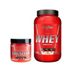Creatina Mono-hidratada Integralmédica Hardcore - 300g + Whey Protein 