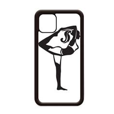 Capa Stretching Yoga Girl Keep Outline para iPhone 11 Pro Max para Apple Mobile Case