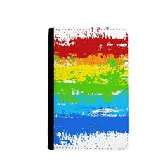 Stippling Rainbow Gay LGBT Porta-passaporte Notecase Burse Capa carteira porta-cartões