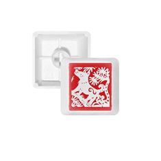 Kit de atualização de teclado mecânico PBT com teclado mecânico do zodíaco animal de cachorro cortado em papel