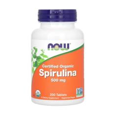 Spirulina 500 mg Now Foods 200 Tablets Produto Importado
