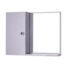 Armário para Banheiro com Espelho Cinza (já vem montado)