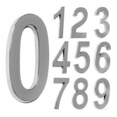 Número 3 Residencial De Casa Cromado - 20cm De Altura - MetalCromo