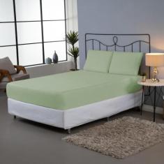 Jogo de Lençol Queen 3 Pçs Dia A Dia Percal 180 Fios Liso Algodão - Va