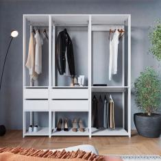Guarda-Roupa Closet Belga 4 GV Branco - Prodecor