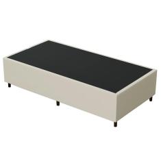 Base Para Cama Box Solteiro 88x188cm Hit Z04 Sintético Bege- Mpozenato
