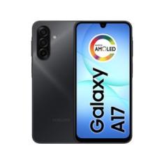 Celular Samsung Galaxy A17 4G Tela 6.7 256GB Super AMOLED Câmera Tripla 50MP Preto