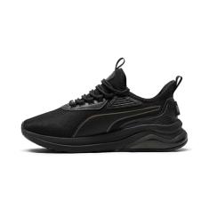 PUMA Tênis feminino amplificador, Preto, dourado, 35