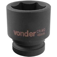 Soquete Sextavado Impacto Encaixe 1" 46mm Aço Cromo Vonder