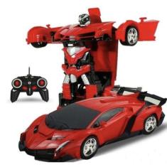 Carrinho De Controle Remoto Vira Transformers Lamborghini