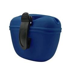 Bolsa de silicone RoyalCare para cachorro - Bolsa de treinamento pequena - Bolsa de tratamento portátil para cães para coleira com fecho magnético e clipe de cintura - para petiscos caseiros - livre de BPA