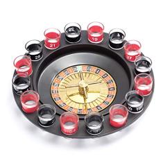 ROLETA CASSINO DE SHOT COM 16 COPOS PARA BEBIDAS DRINK