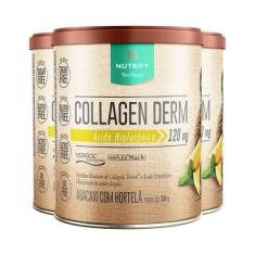 Kit 3 Collagen Derm Hialurônico Abacaxi com Hortelã Nutrify 330g