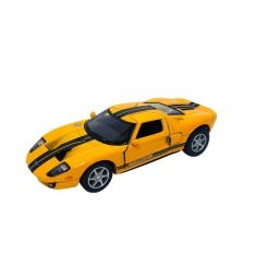 Carrinho Miniatura Ferro Ford GT 2006 Escala 1/36  (Amarelo) - Kinsmar