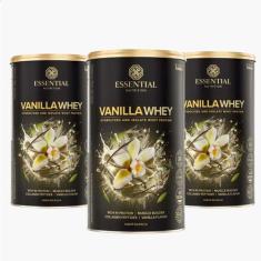Kit 3 Vanilla Whey Protein 900g - Essential Nutrition