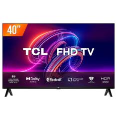 Smart TV Android LED 40&quot; Full HD TCL 40S5400A Google Assistant HDR10 2 HDMI 1 USB Wi-Fi Bluetooth