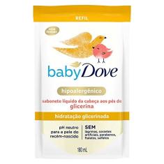 Sabonete Líquido Glicerina Baby Dove Hidratação Glicerinada 180ml Refil