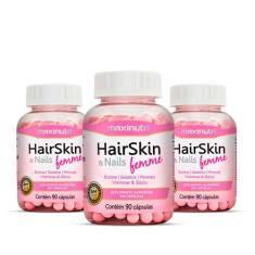 Kit 03 HairSkin Femme com 90 Capsulas Maxinutri