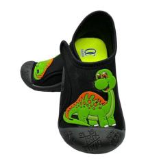 Tenis infantil calce facil confortavel - Azul&Rosa Calçados, Preto, Pr