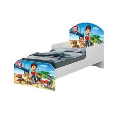 Cama Infantil Menino Patrulha Canina Azul c/ Colchão - Anyben