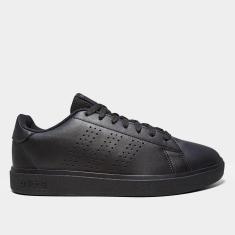 Tênis Adidas Advantage Base 2.0 Preto e Cinza-Masculino