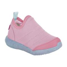 Tênis Infantil Menina LED Flex Light Rosa Azul Kidy 020-1175-Feminino