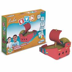 Quebra-Cabeça 3D Barco Eva - 14 Peças - Colorido - 53176 - Xalingo