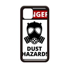 Símbolo de perigo de poeira Placas de aviso para iPhone 12 Pro Max Capa para Apple Mini Mobile Case