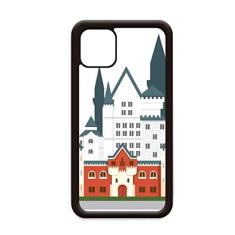 Capa alemã New Swan Castle Architecture para iPhone 12 Pro Max para Apple Mini Mobile Case Shell