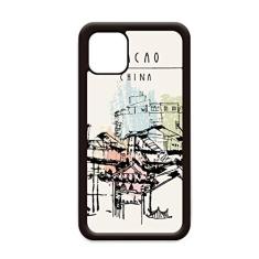 Capa para iPhone 11 Pro Max com arranha-céus em Macau para Apple Mobile Case
