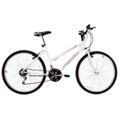 Bicicleta Feminina Aro 24 18V Dalia Cor Branca