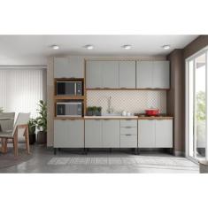 Cozinha Completa Firenze 5 Peças 14 Portas 2 Gavetas Amendola/nude Prime Tx